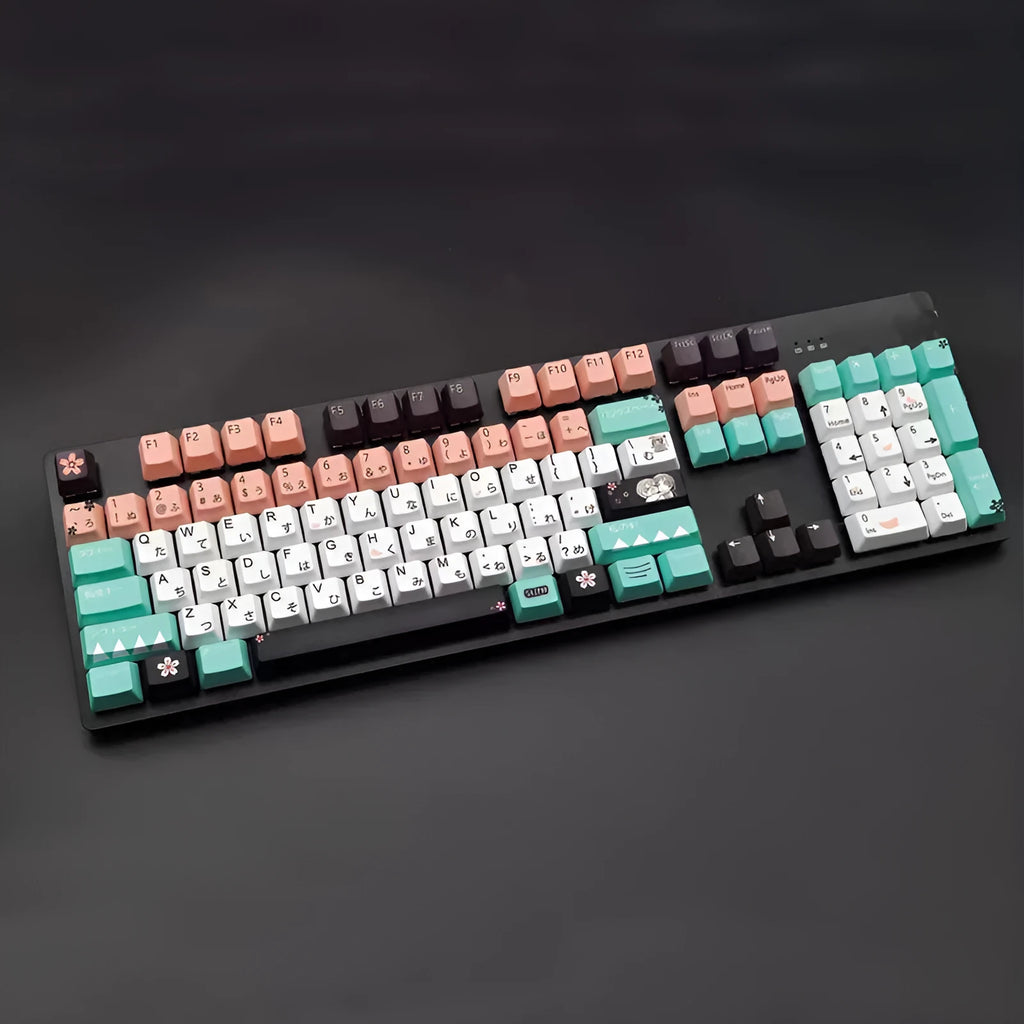 Green mechanical keyboard keycap with USB interface for Cherry MX switches