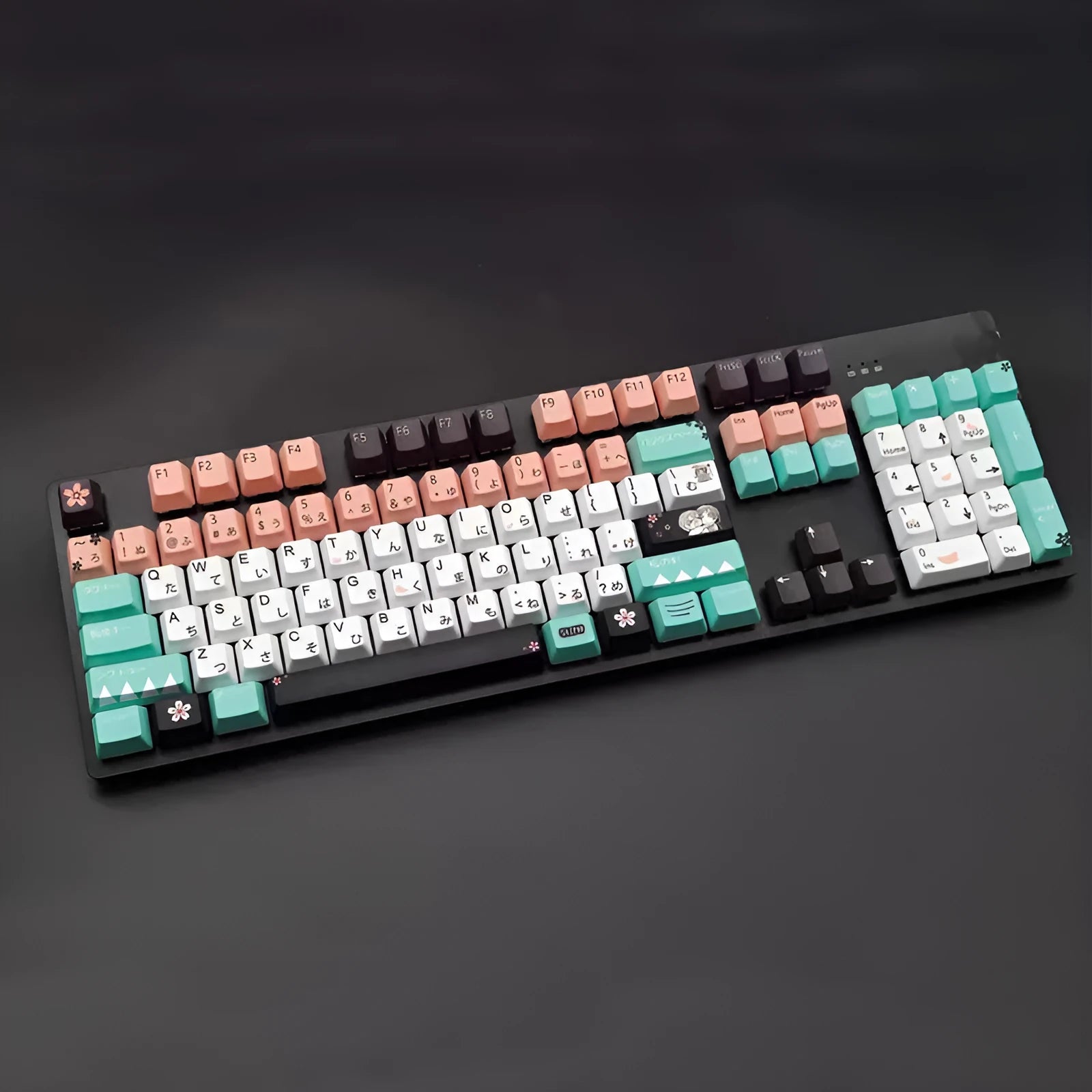Green mechanical keyboard keycap with USB interface for Cherry MX switches