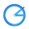 Plastic fraction teaching aid set with plates, circles, and operation models for elementary school maths.