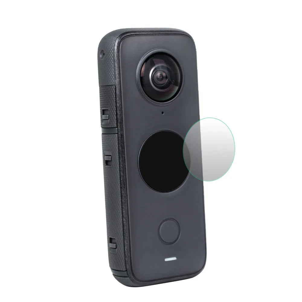 Insta360 ONE X2 tempered glass screen protector in black colour