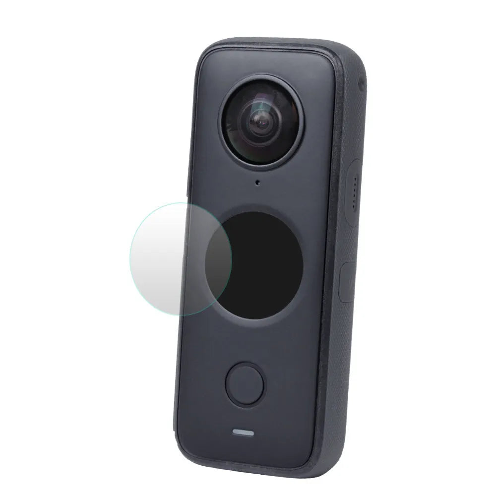 Insta360 ONE X2 tempered glass screen protector in black colour