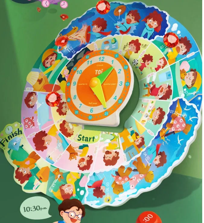 Toi My Time Planning board game in yellow for children ages 3-8