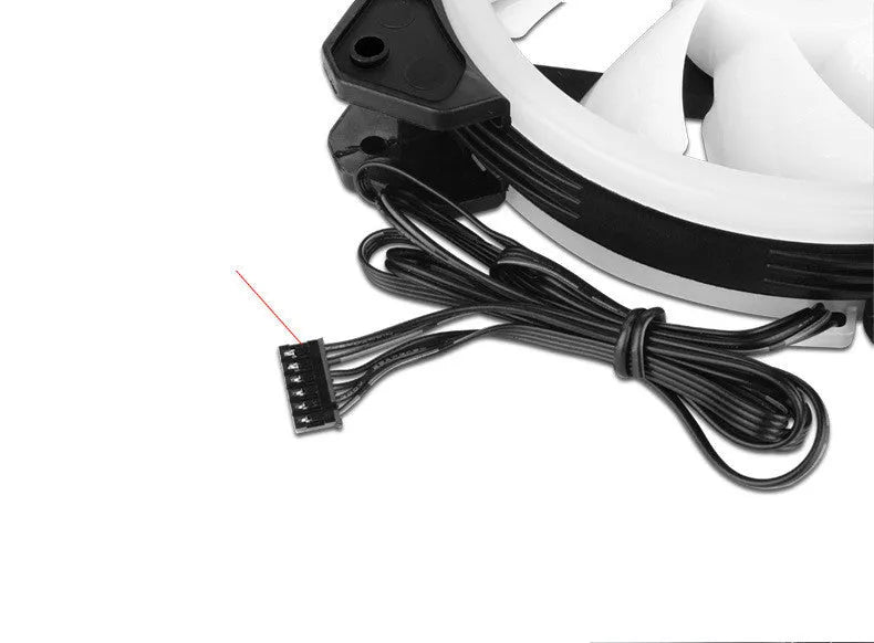 12cm camouflage pattern PC chassis fan with RGB colour changing LED lights