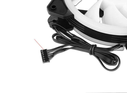 12cm camouflage pattern PC chassis fan with RGB colour changing LED lights