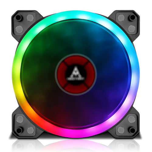 12cm camouflage pattern PC chassis fan with RGB colour changing LED lights
