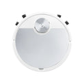 Silver or golden robot vacuum cleaner with remote control measuring 300x300x70mm