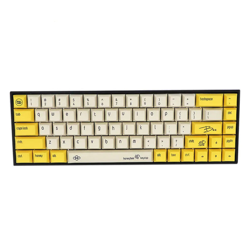 68-key PBT keycap set for mechanical keyboards in nine colour options