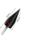 Hexagonal metal wood splitting drill bit with cone tip for electric drills, shown in 32mm and 42mm sizes.