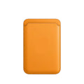 Magnetic card holder protective case for iPhone with MagSafe compatibility in PU leather