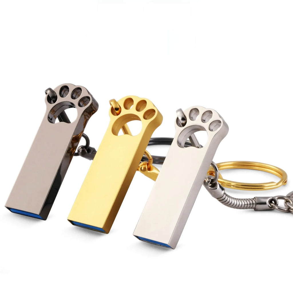 Metal USB flash drive customised gift U Disk with USB 2.0 in Black, Gold or Silver, sizes 4GB to 128GB