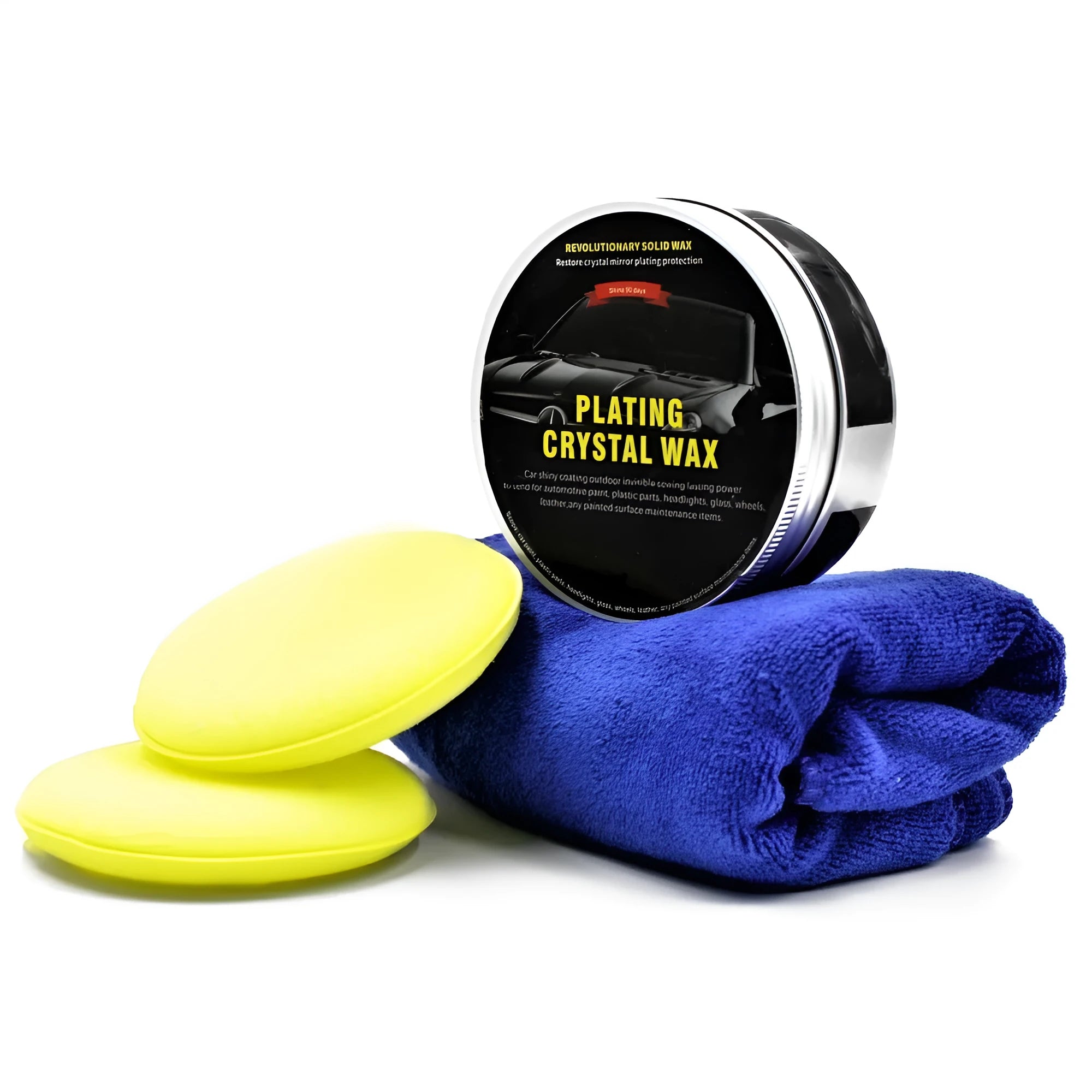 Car diamond crystal hard wax coating in black and white versions with nano technology, 200 ml solid wax for paint protection