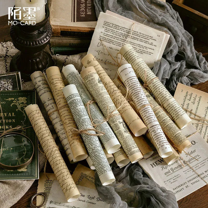 Distressed paper journal from Middle Ancient Book Collection Series with hemp rope binding