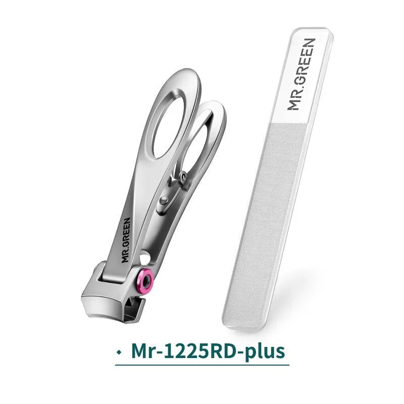 Stainless Steel Toenail Clippers for Thick Nails with Wide 15mm Jaw Opening and Ergonomic Handle, Silver or Black, for Fungal and Ingrown Toenails, Travel-Friendly Design for Home Use