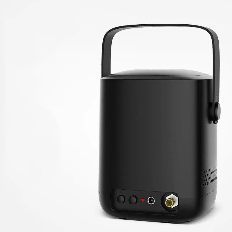 Portable car mini tire multi-function air pump with digital display, ABS body, 120W, 35L/min, black colour