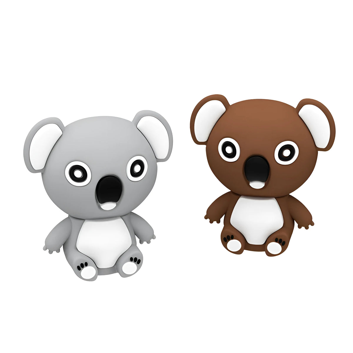 Cartoon silicone USB drive shaped like an anime koala in brown colour