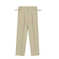 Men's straight suit trousers in solid colour, black version, Korean style, sizes S to XL