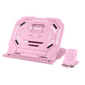 Folding plastic laptop stand with turntable for 10-17 inch notebooks, in black colour option