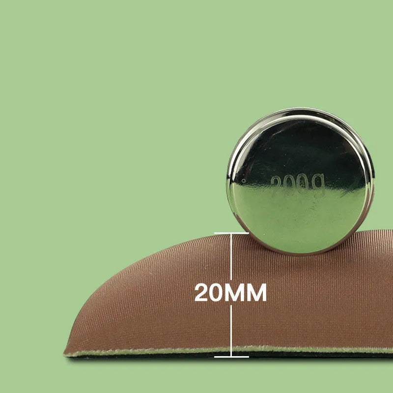 Green kiwi fruit themed mouse pad with integrated thick grey wrist support cushion on a desk.