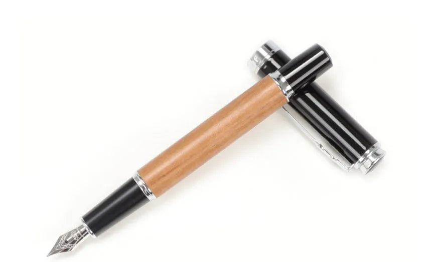 Ceramic colour lacquer pen with metal shell and three nib sizes including 1.5mm art pen