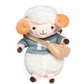 Little Sheep plush crossbody bag in small square shape with lamb pattern and zip closure