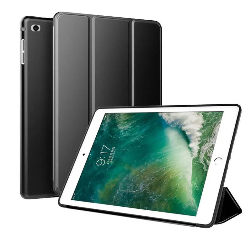 iPad Air 2 clamshell case with integrated silicone stand in multiple colour options.