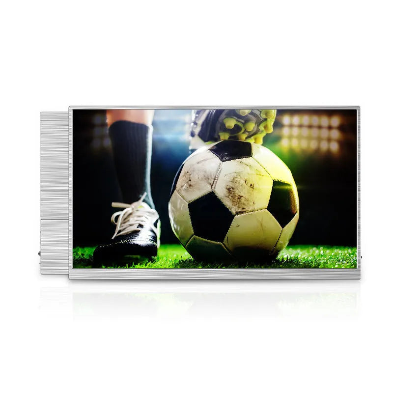 15-inch ultra-thin portable monitor with HDMI and USB-C cables on a table