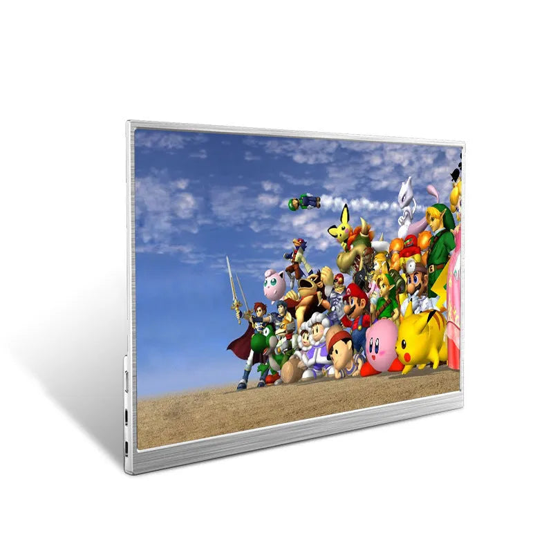 15-inch ultra-thin portable monitor with HDMI and USB-C cables on a table
