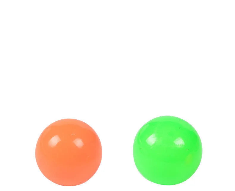 Luminous ceiling ball 4.5cm TPR sticky target toy in random colour for children's wall play
