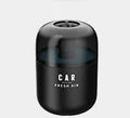 Solid aromatherapy balm car perfume in wooden cover with five colour options: black, red, yellow, orange, blue