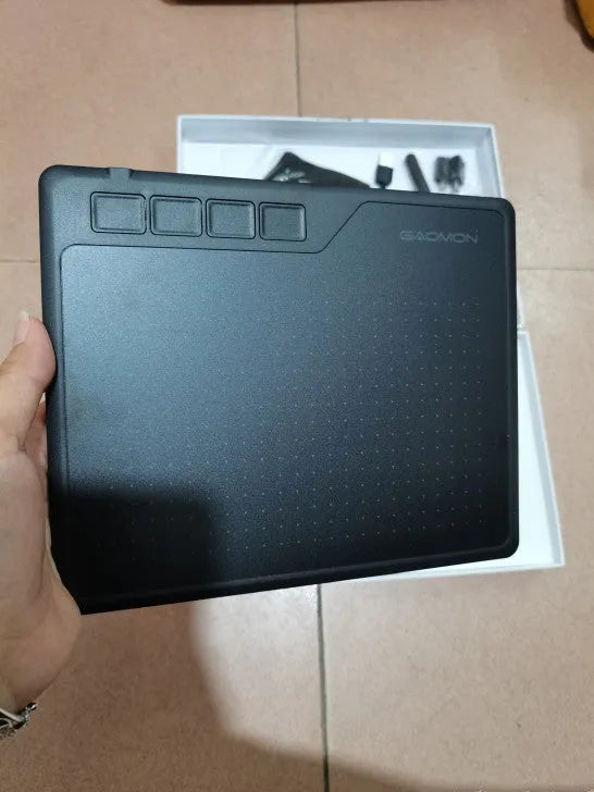 Gaoman S620 drawing board, USB digital graphics tablet with electromagnetic pressure induction for PS and AI