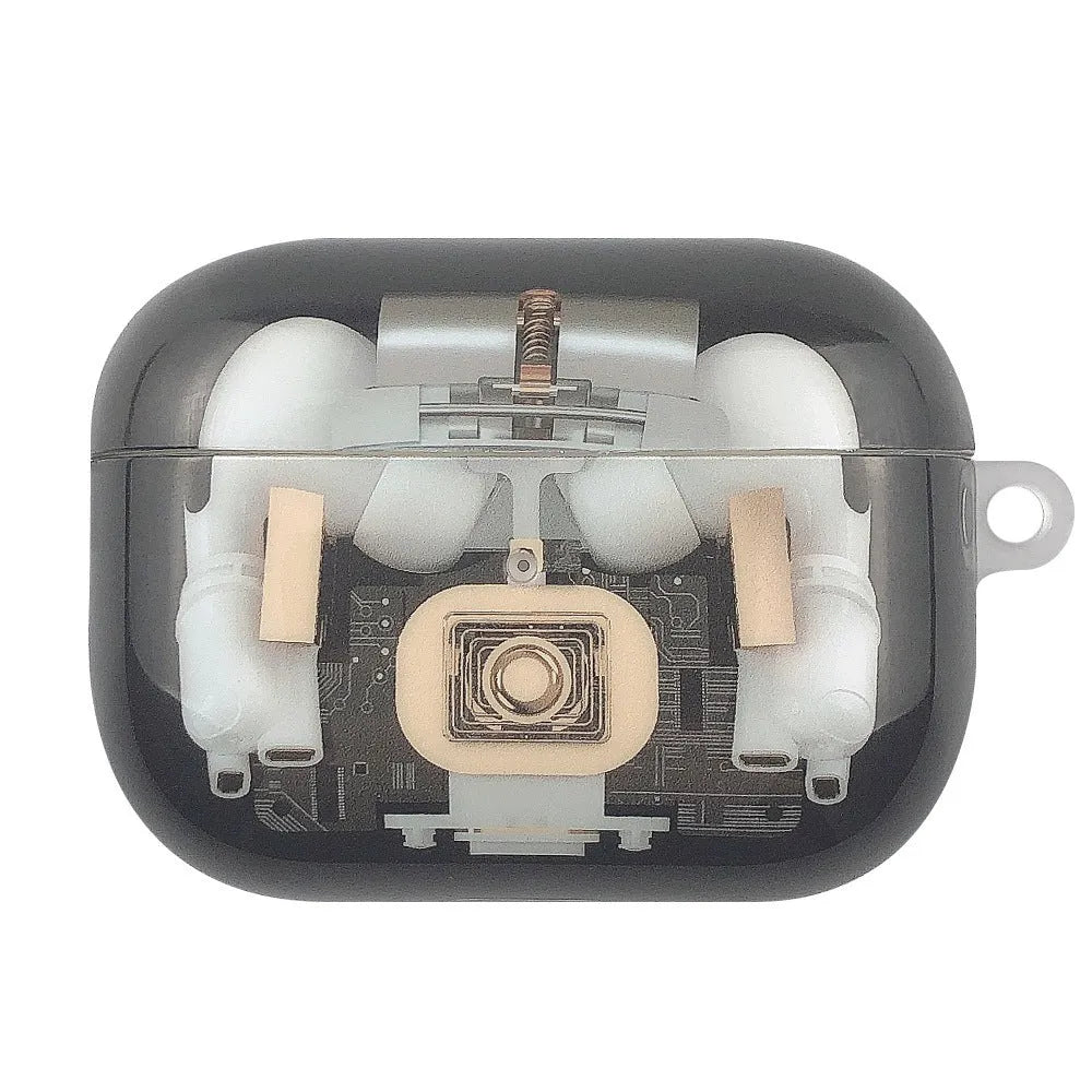 Steampunk mechanical design TPU protective cover for Apple AirPods 1st and 2nd generation