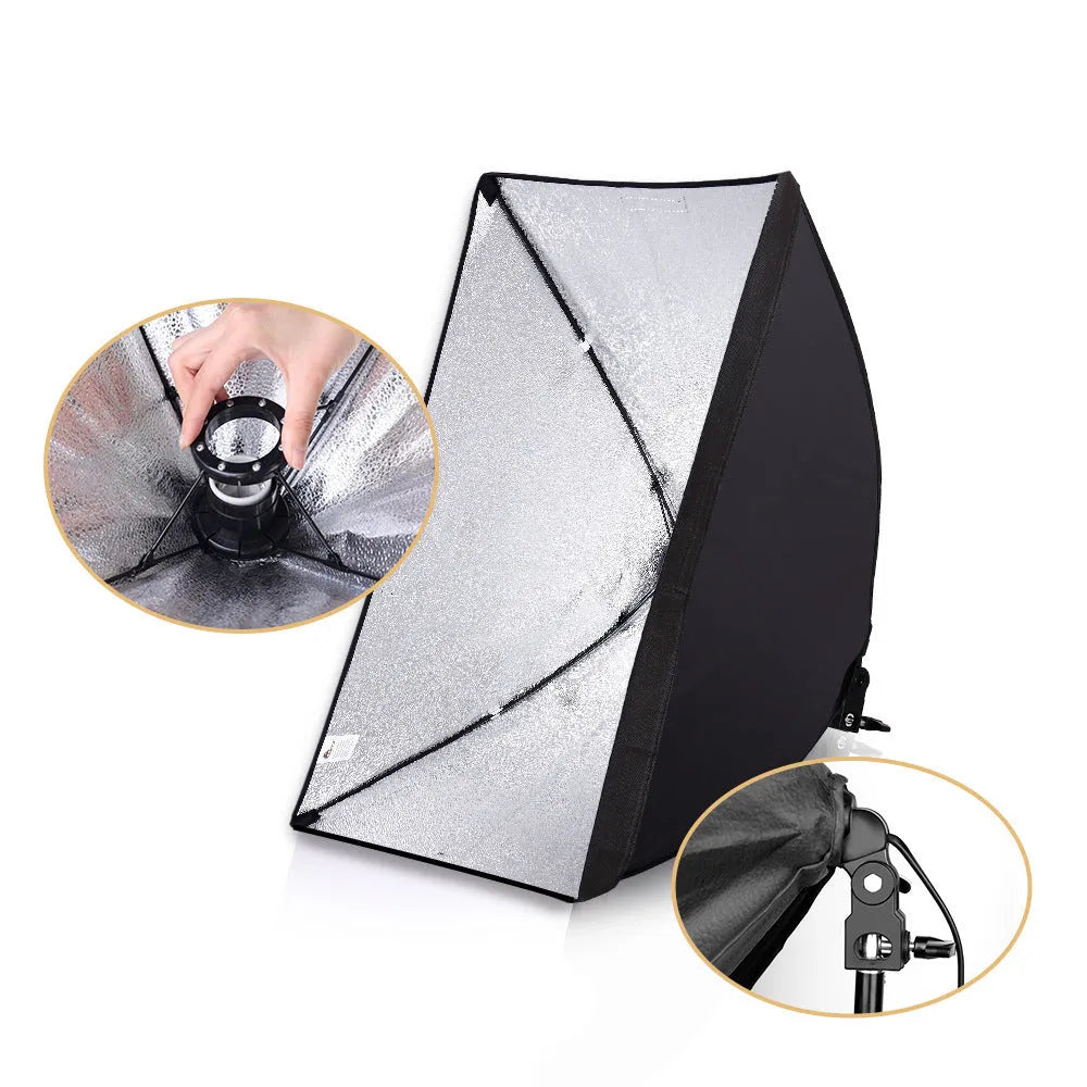 50x70cm photography backdrop cloth on light stand with soft light cloth material