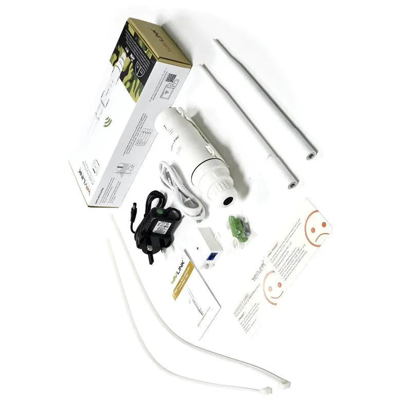 AC600 outdoor wireless access point rangefinder with detachable components and international power adapters