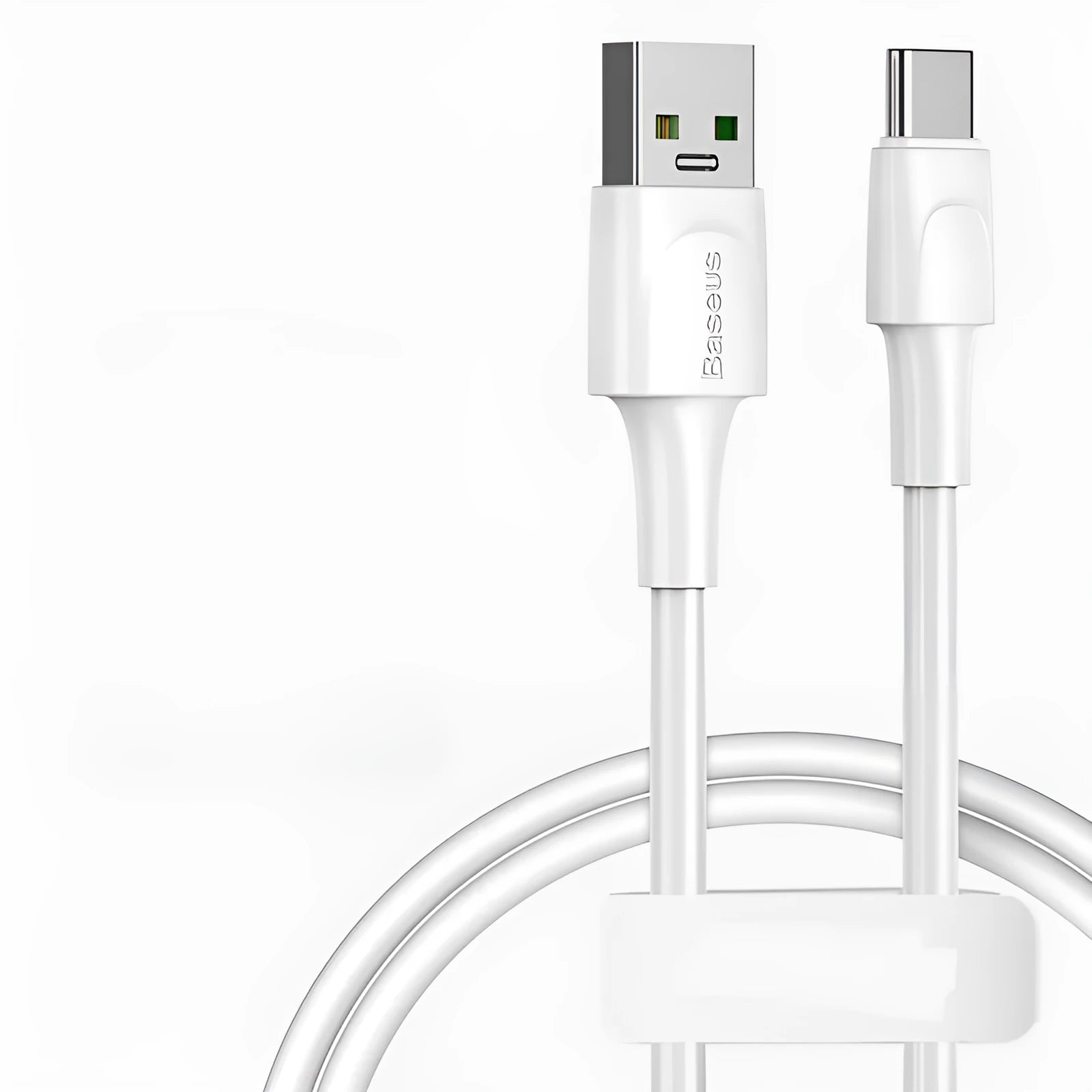 Baseus black and white Android charging cables in 1 metre and 2 metre lengths with Micro USB connectors