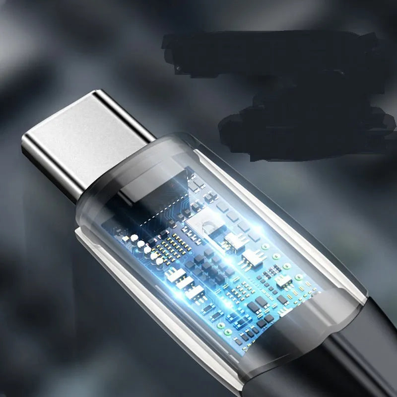 Baseus black and white Android charging cables in 1 metre and 2 metre lengths with Micro USB connectors