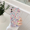 Colourful cartoon design TPU protective case for iPhone mobile phone.