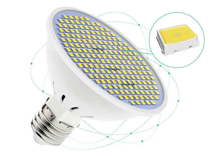 E27 LED lamp cup energy-saving bulb with 300 LED beads for indoor household lighting