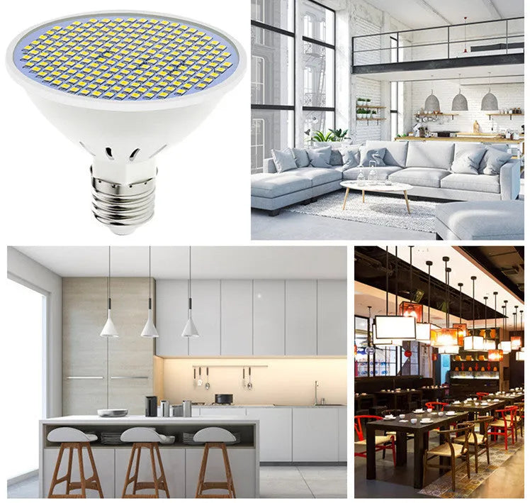 E27 LED lamp cup energy-saving bulb with 300 LED beads for indoor household lighting