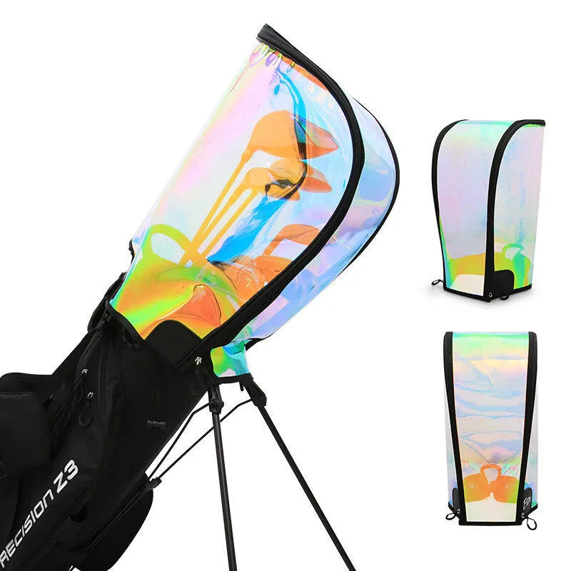 Colourful transparent waterproof ball bag hat with adjustable buckle on sports bag