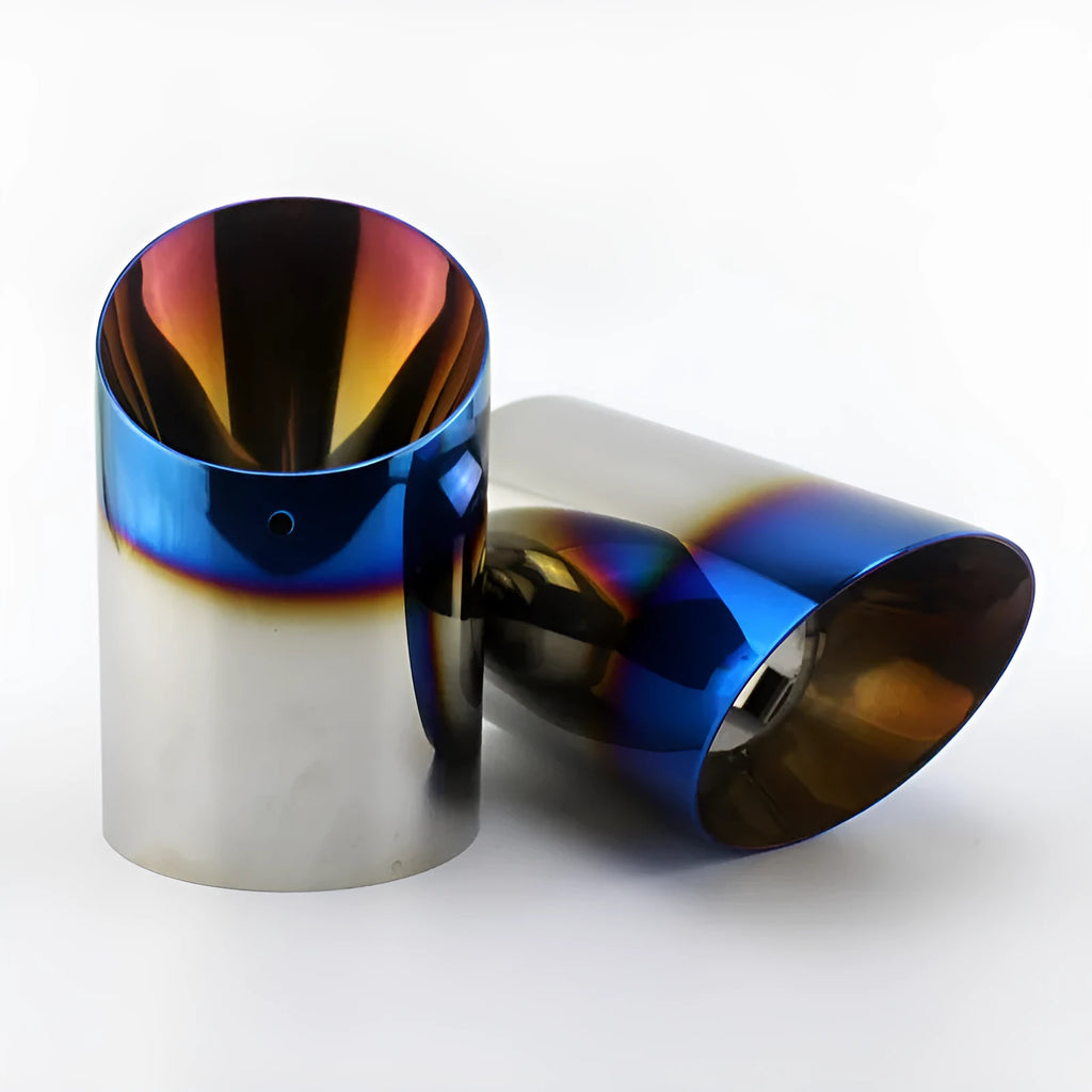 Stainless steel in-line platinum exhaust tail throat for Mazda CX5 rear exhaust outlet modification