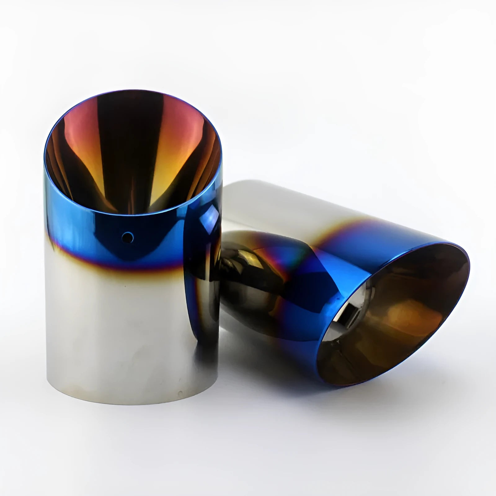 Stainless steel in-line platinum exhaust tail throat for Mazda CX5 rear exhaust outlet modification