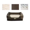 Four seasons universal dog kennel mat in blue, brown, or dark brown, removable and washable, sizes S to XL for medium and large dogs.