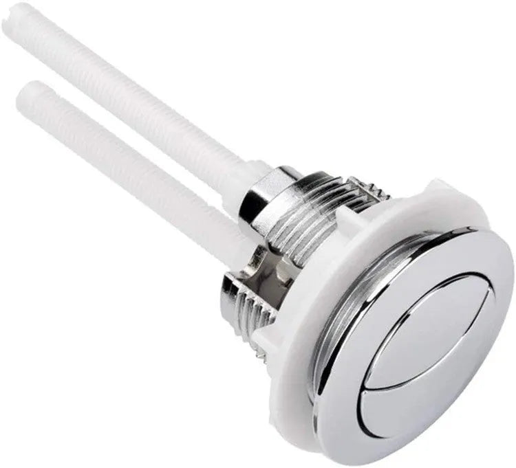 38mm round double flush toilet button in ABS plastic for one-piece toilet tank replacement