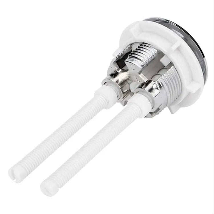 38mm round double flush toilet button in ABS plastic for one-piece toilet tank replacement