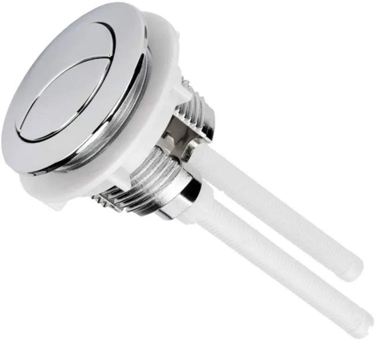 38mm round double flush toilet button in ABS plastic for one-piece toilet tank replacement