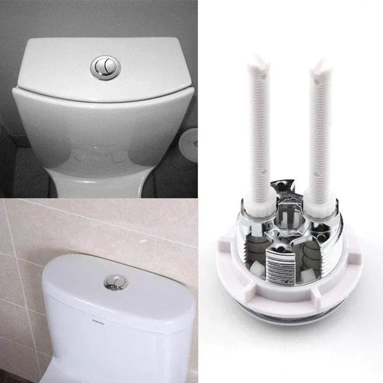 38mm round double flush toilet button in ABS plastic for one-piece toilet tank replacement