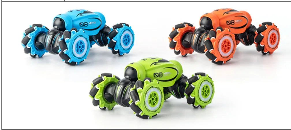 D876 blue gesture sensing remote control car with somatosensory remote and rechargeable lithium battery.