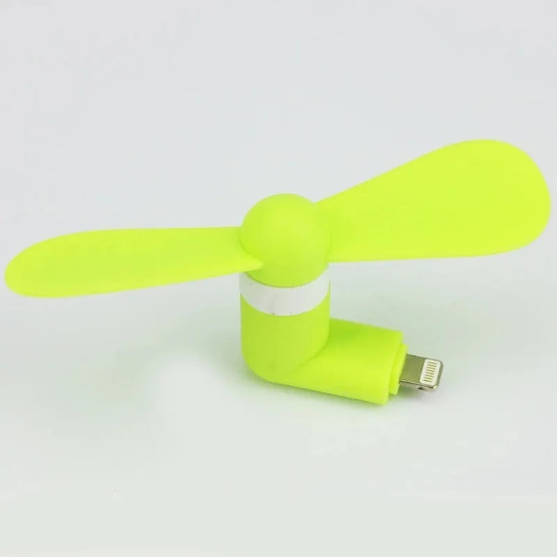Portable phone mini fan with rotary switch in multiple colour options
