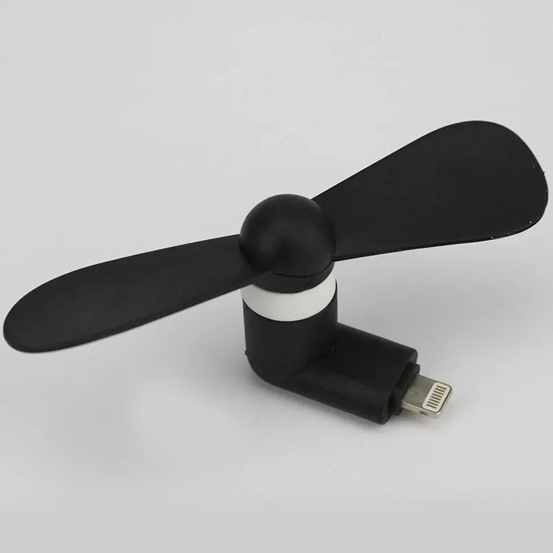 Portable phone mini fan with rotary switch in multiple colour options