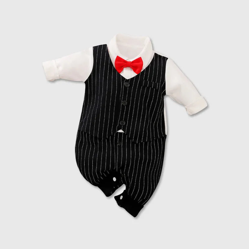 Baby jumpsuit in cotton fabric with long sleeves for spring and autumn seasons in multiple colour and style options
